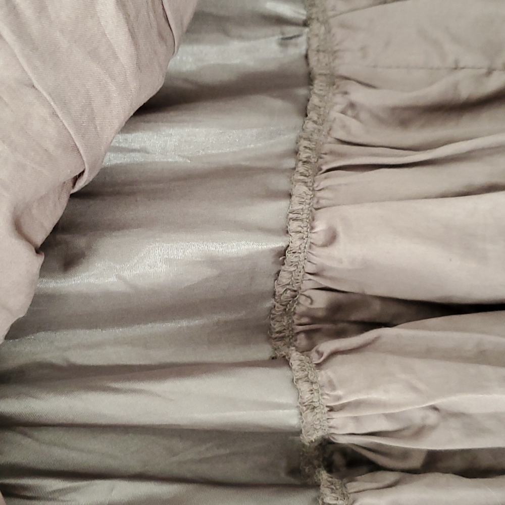 Layered tiered ruffle corset skirt gray - Picture 3 of 8